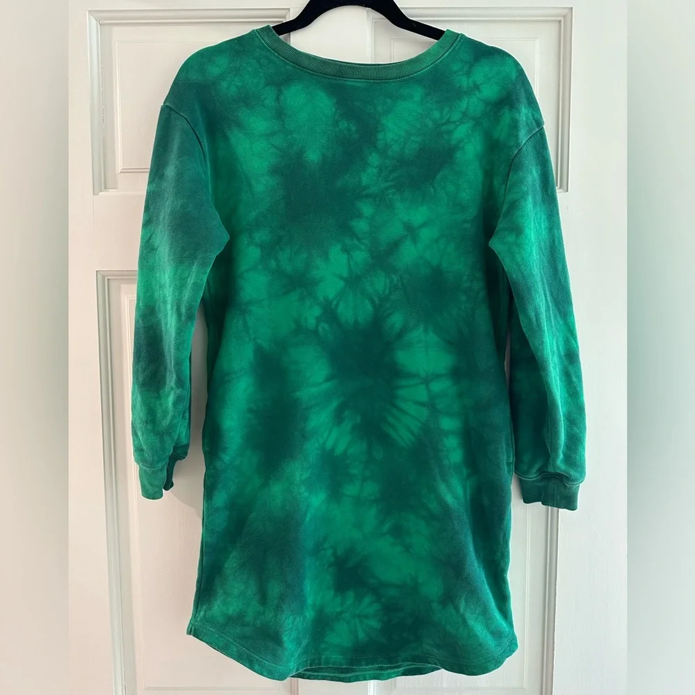 Gap Kids Sweatshirt Dress Green Tie Dye Size 12